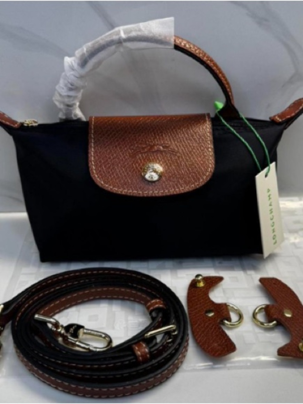 Longchamp Black Nylon Crossbody bag